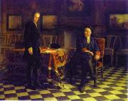 Nikolai Ge Peter the Great Interrogating the Tsarevich Alexei Petrovich at Peterhof, oil painting artist